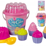 Androni set de sable gâteaux – moyen – Rose