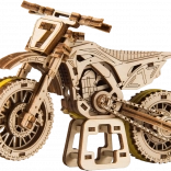 Puzzle 3D en bois moto MotoCross WOODEN CITY (88 pièces)