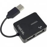 LogiLink Hub USB 4 ports USB 2.0 noir