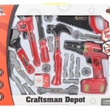 Grande trousse à outils pour enfants avec perceuse à piles