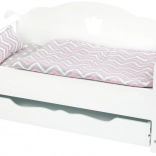 Lit de poupée en bois blanc Small Foot