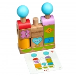 Lucy & Leo formes et émotions – puzzle en bois avec modèles
