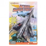 Avion de chasse à piles avec suspension rotative