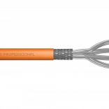 Câble de télécommunication d’installation cat. 7 S/FTP, LSOH, AWG 23/1, 50 m, orange