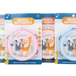 Tambourin avec animaux 16 cm