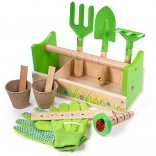 Bigjigs Toys set de jardinage pour enfants en caisse