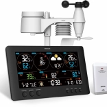 station météo Wi‑Fi professionnelle avec grand écran LCD 21,4 cm