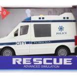 Voiture de police urbaine à piles avec lumières et sons