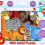 Puzzle en bois Safari pour enfants