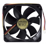 Ventilateur 120x120x25 mm 3 broches avec roulement à billes pour boîtier