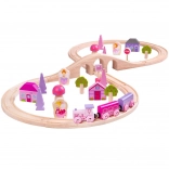 Circuit de train en bois Huit Princesses Bigjigs Rail