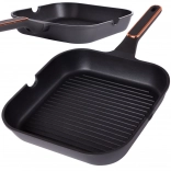Poêle-grill KINGSTYLE avec revêtement antiadhésif 28 cm
