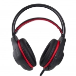 Casque de jeu avec microphone Deathstrike rouge