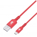 Câble USB–USB‑C en silicone 1 m, rouge, Quick Charge