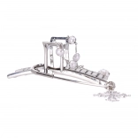 Barrette décorative avec petites perles argentées