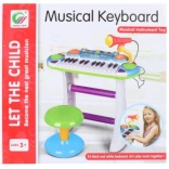 Piano en plastique pour enfants bleu