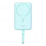 Batterie externe magnétique mini Baseus 10000 mAh USB‑C 30 W MagSafe bleue