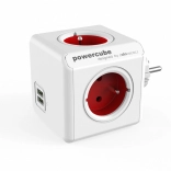Multiprise PowerCube Original USB rouge