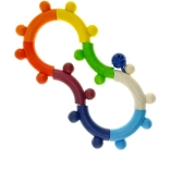 Hess hochet pour le développement de la motricité, bois coloré