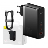 Chargeur mural Baseus avec ports USB-C et USB, 140 W noir