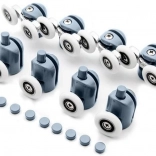 Roulettes pour porte de douche coulissante, lot de 8 pièces