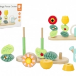 Puzzle en bois de jardin fleuri pour enfants