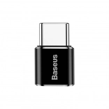 Baseus adaptateur Micro USB vers USB‑C OTG, noir
