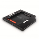 Cadre pour SSD/HDD pour ordinateur portable AXAGON 9,5 mm LED aluminium