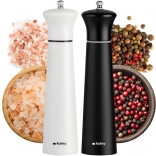 Set de moulins manuels à sel et poivre RUHHY, mécanisme en céramique, 22 cm