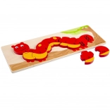 Puzzle de comptage chenille BIGJIGS TOYS