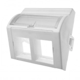 Adaptateur 45×45 avec angle, 2× RJ45