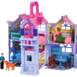 Maison de poupée colorée pliable