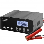 Chargeur de batterie microprocesseur intelligent 12 V / 12,6 V / 24 V avec réparation et écran LCD pour AGM, GEL, WET, SLA et LiFePO4