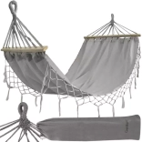 Hamac de jardin 200 × 100 cm GARDLOV, gris
