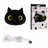 chauffe-boisson USB avec tasse à motif chat