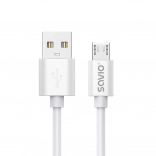 Savio câble USB-A vers micro USB 3 m, charge rapide 2 A