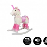 Licorne à bascule en peluche 71 cm avec sons et mouvements – Licorne