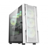 Boîtier PC Darkflash avec 4 ventilateurs blanc