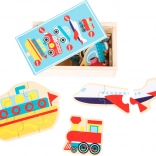 Small Foot Puzzle en bois Véhicules