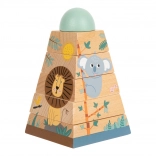 Tour empilable en bois Safari pour enfants