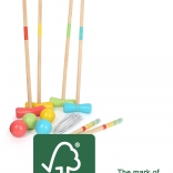 Small foot croquet en bois Active