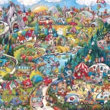 Puzzle 2000 pièces Week‑end actif de RITA BERGMAN (puzzle + poster)