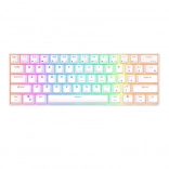 Clavier mécanique Royal Kludge RK61 RGB blanc