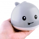 Baleine de bain avec fontaine et lumière changeante – Fontaine