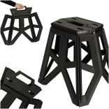 Tabouret de camping pliant 40 cm noir