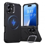 Coque ESR Cyber Tough HaloLock avec support pour iPhone 16 Plus noire