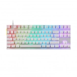clavier mécanique gaming Motospeed K82 RGB sans pavé numérique – blanc