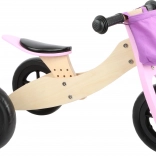 Draisienne en bois 2-en-1 rose