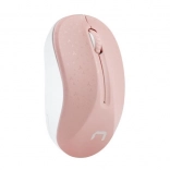 souris sans fil NATEC Toucan rose et blanche