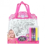 Sac à colorier avec licorne pour enfants